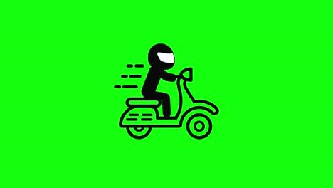 scooter-helmet-man-icon-green-screen